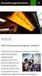 Mobile Screenshot of bureauforpragmaticsolutions.com