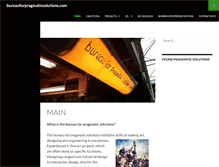 Tablet Screenshot of bureauforpragmaticsolutions.com